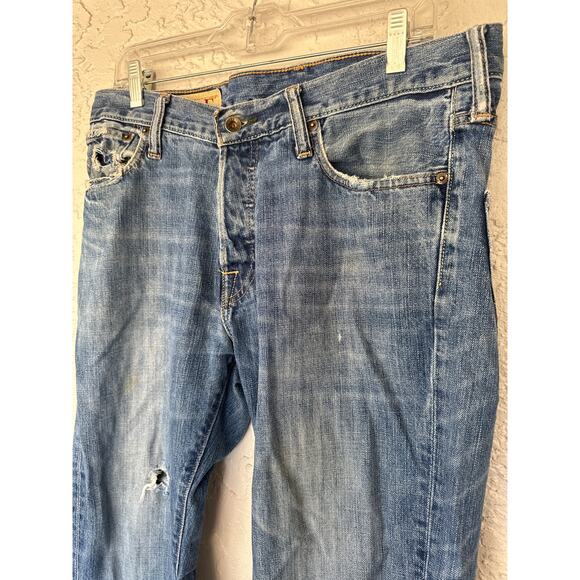 Vintage Abercrombie & Fitch - Handcrafted - Distressed Slim Low Rise Jeans-32x32 - Picture 2 of 16
